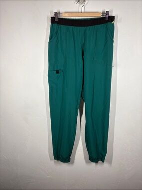 Scrubstar Teal Elastic-Waist Scrub Pants size large